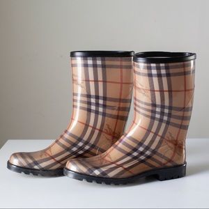 Burberry Classic Plaid Rain Boots